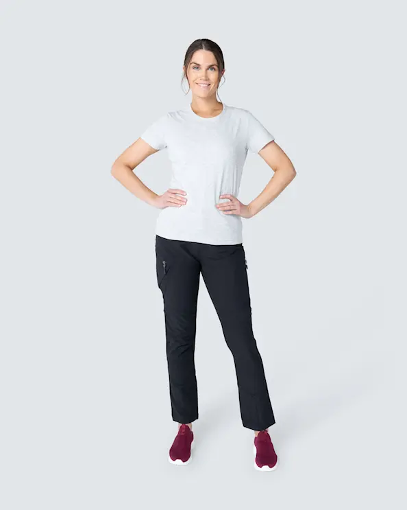 South West Venice Gråmelerad T-shirt Dam