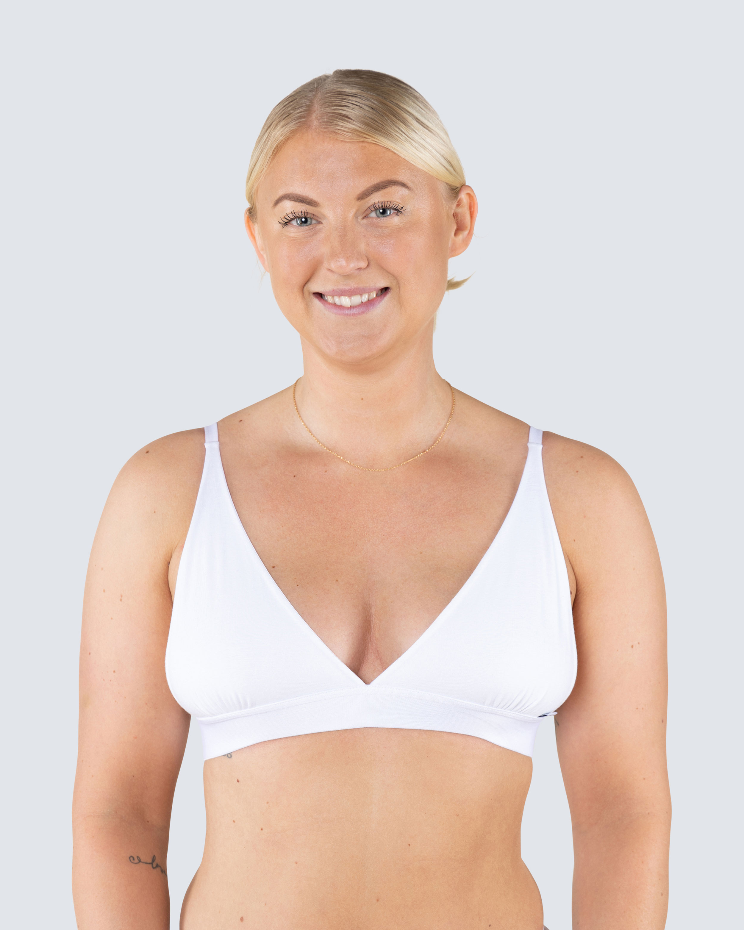 Triangel-BH Ellen Bambu Vit