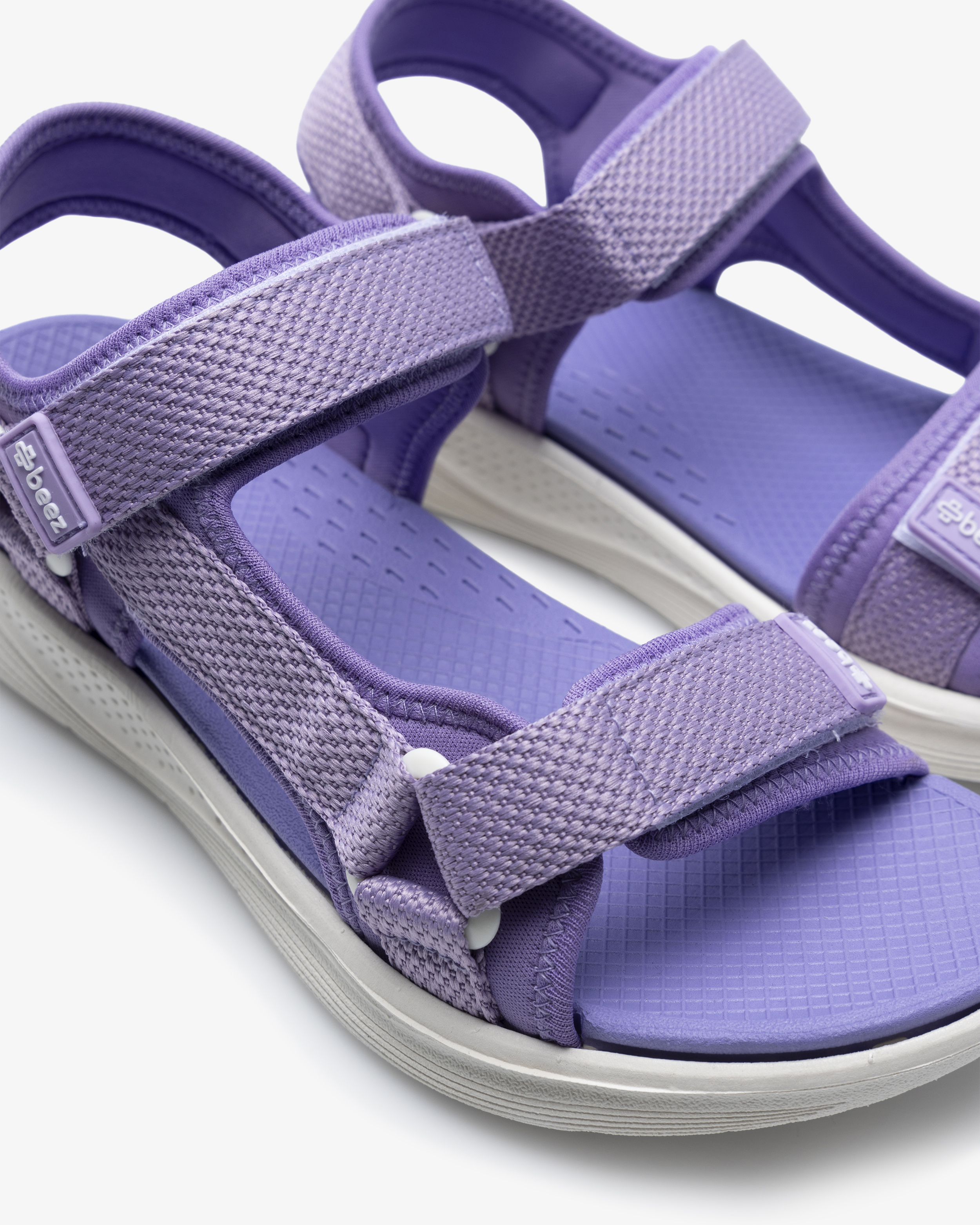 Beez Zen Velcro Sandal Lilla
