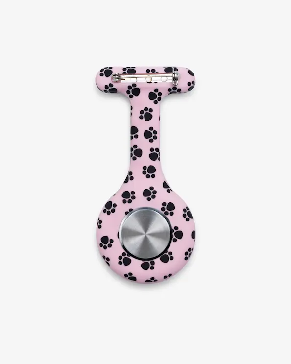 Hoitajan kello tassut pinkki