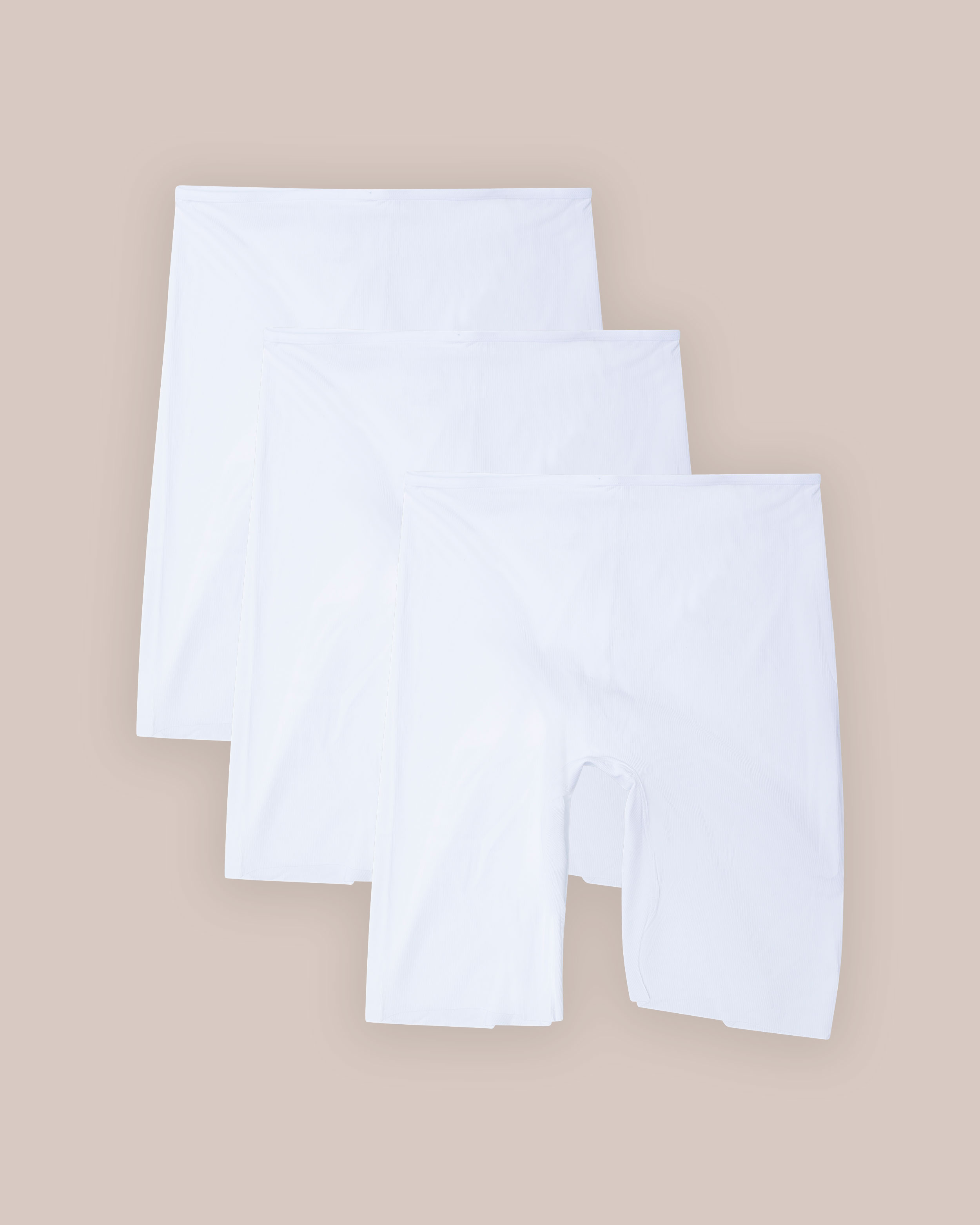 Sykkelshorts Lasercut Hvit 3-pakning