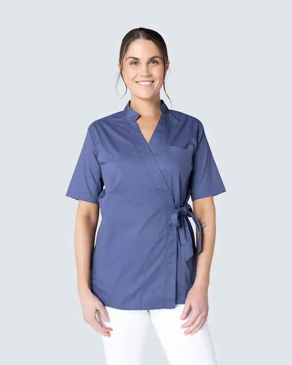 WAW Livia Wrap top Blue