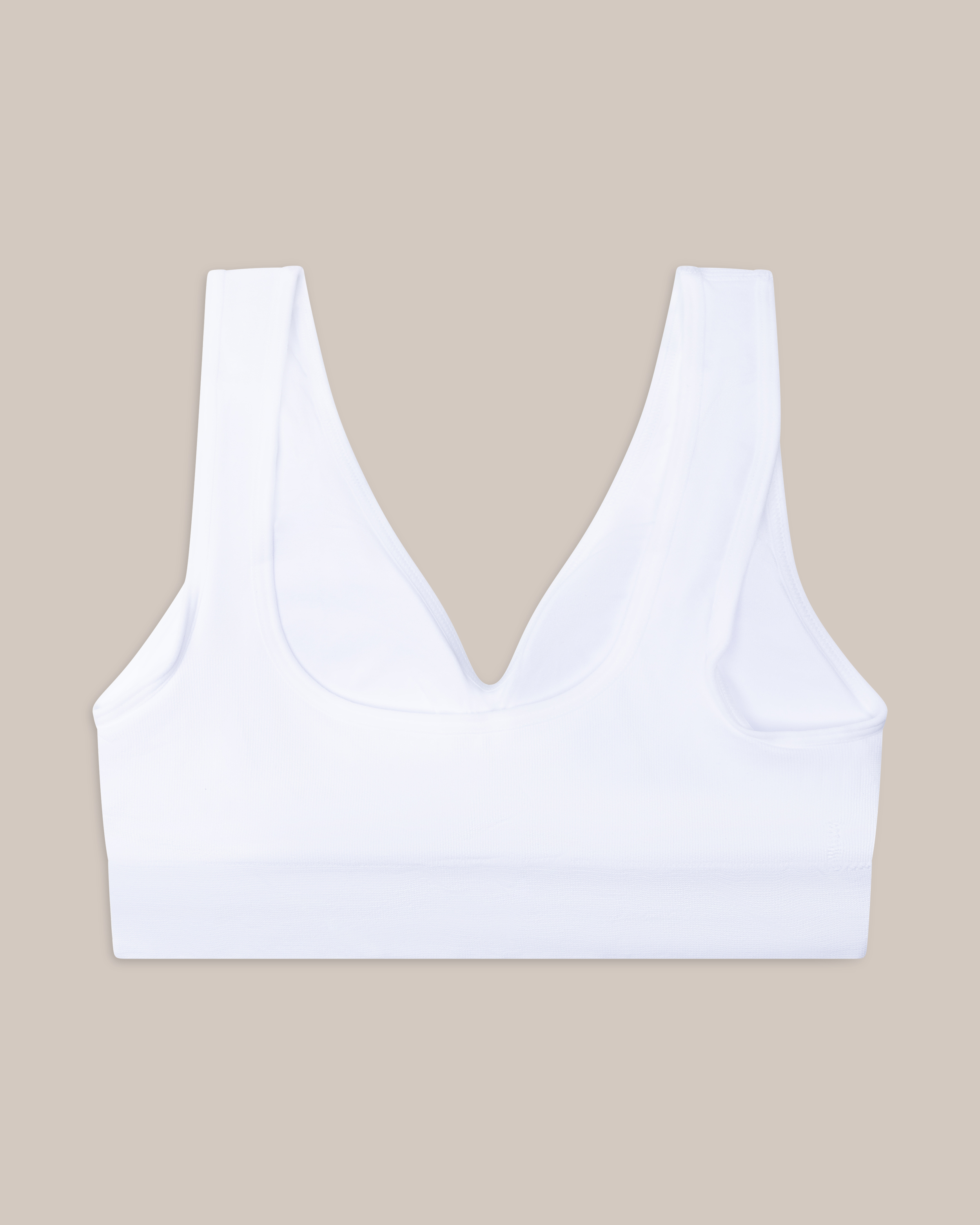 Saumaton toppi Marie irrotettavilla toppauksilla, Valkoinen