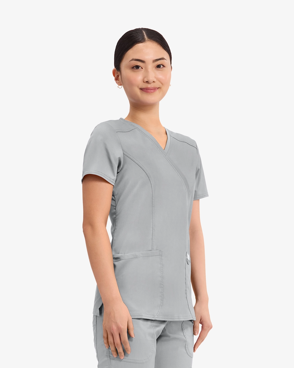 Cherokee Revolution Mock Wrap Top WWE610 Harmaa