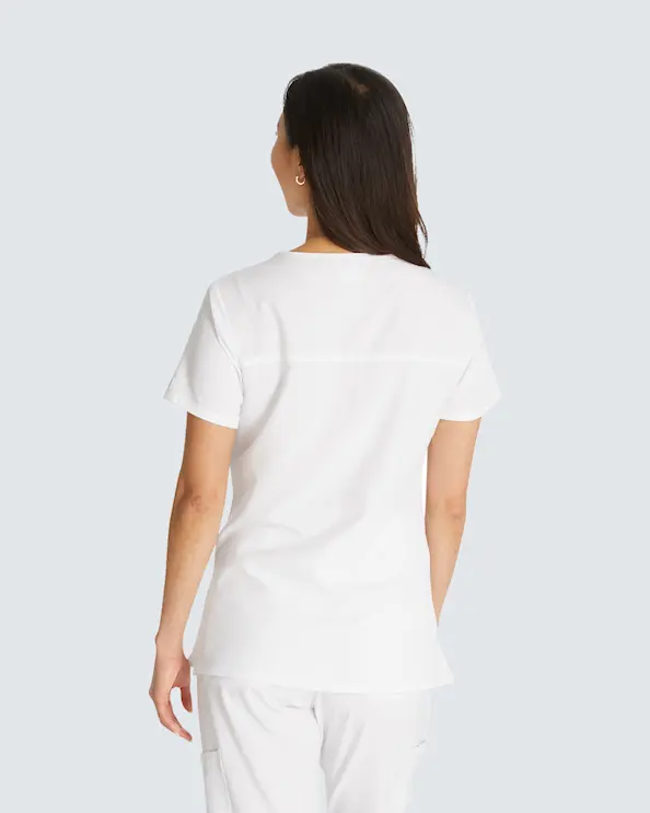 Dickies Essentials Mock Wrap Top DKE625 Hvit