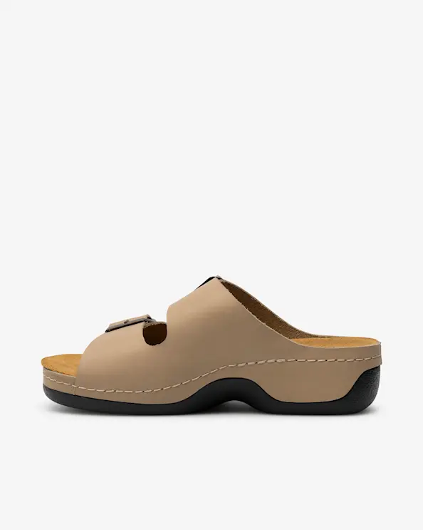 Embla 2514 Damesandal Ergoflex Sandbrun
