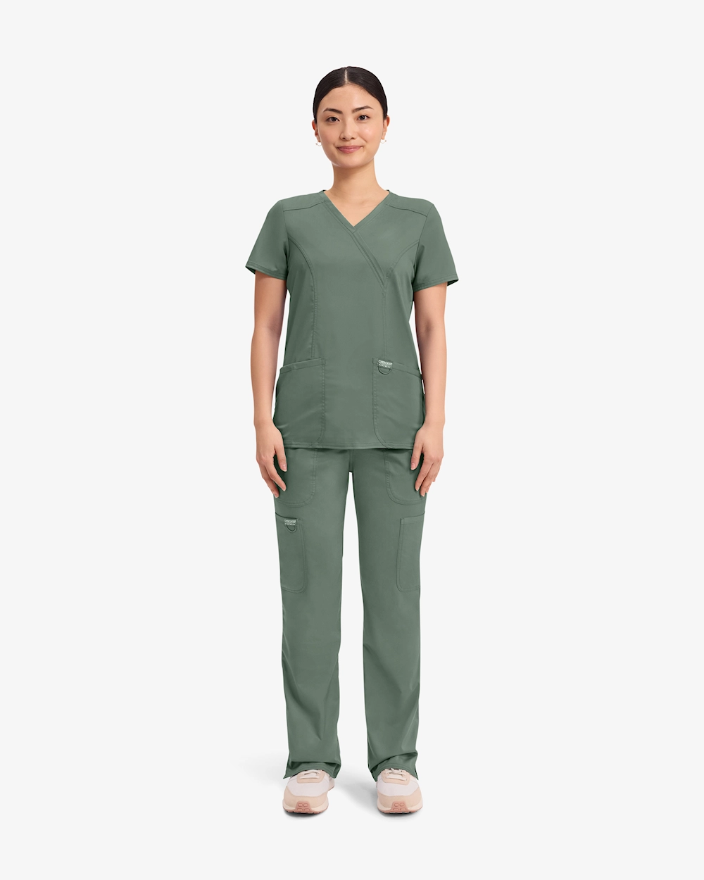 Cherokee Revolution Mock Wrap Top WWE610 Oliivinvihreä