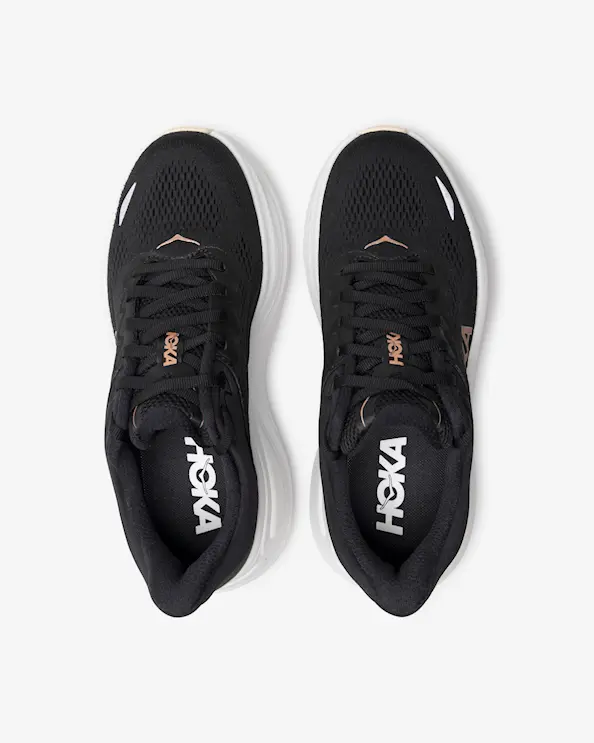 Hoka W Bondi 9 Sneaker Black/Rose Gold