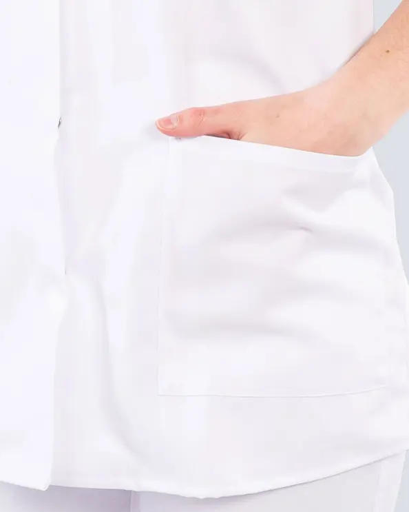 Kentaur Tencel Medical Hvid Skjorte Unisex