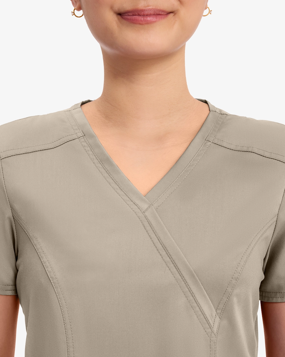 Cherokee Revolution Mock Wrap Top WWE610 Khaki