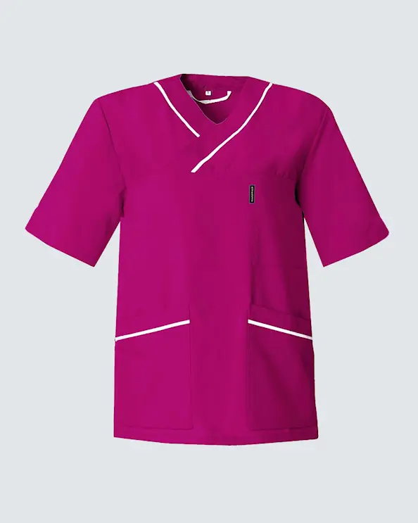 Almedahls Fuksia/Valkoinen V-pusero Unisex