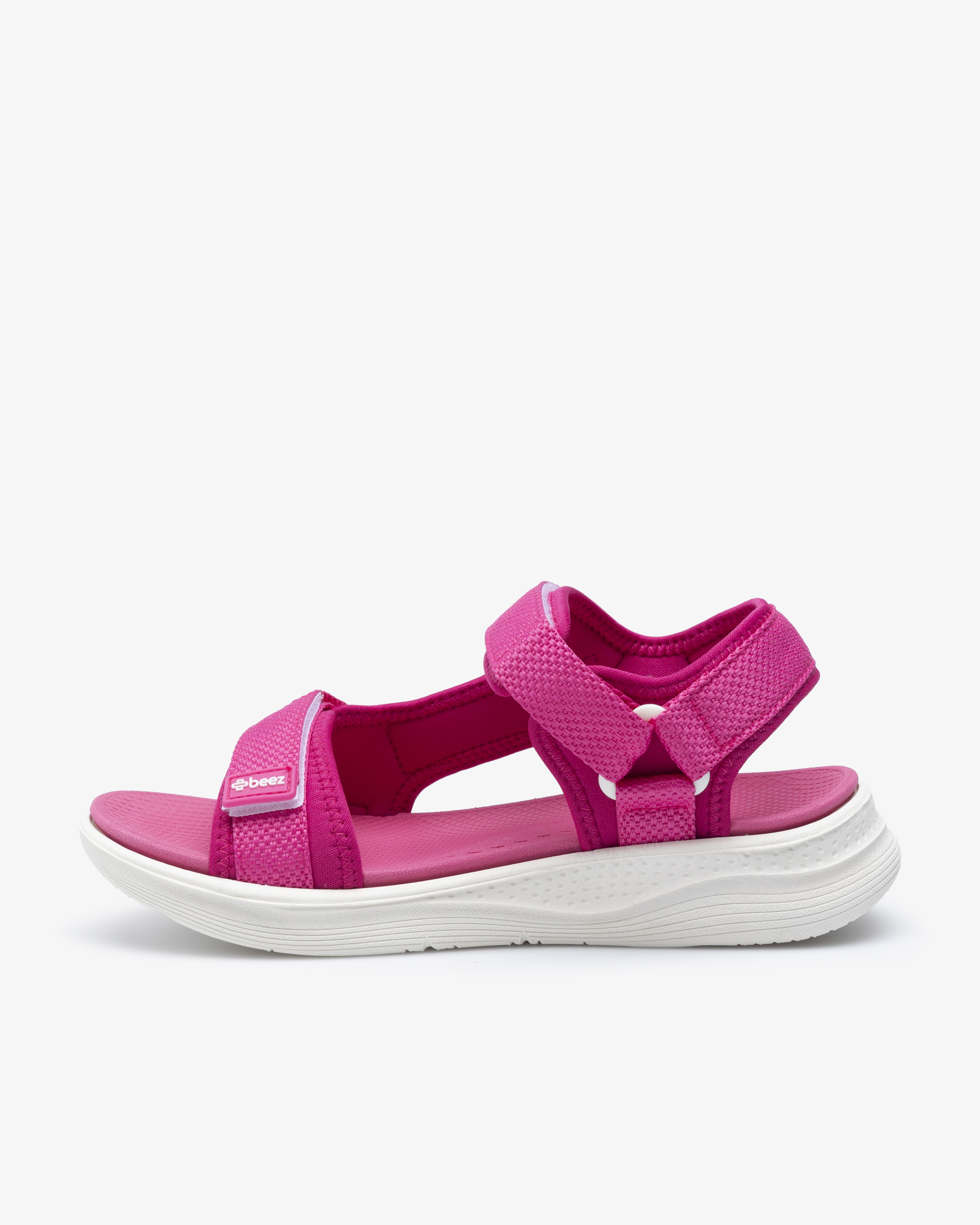 Beez Zen Velcro Sandal Mørk rosa