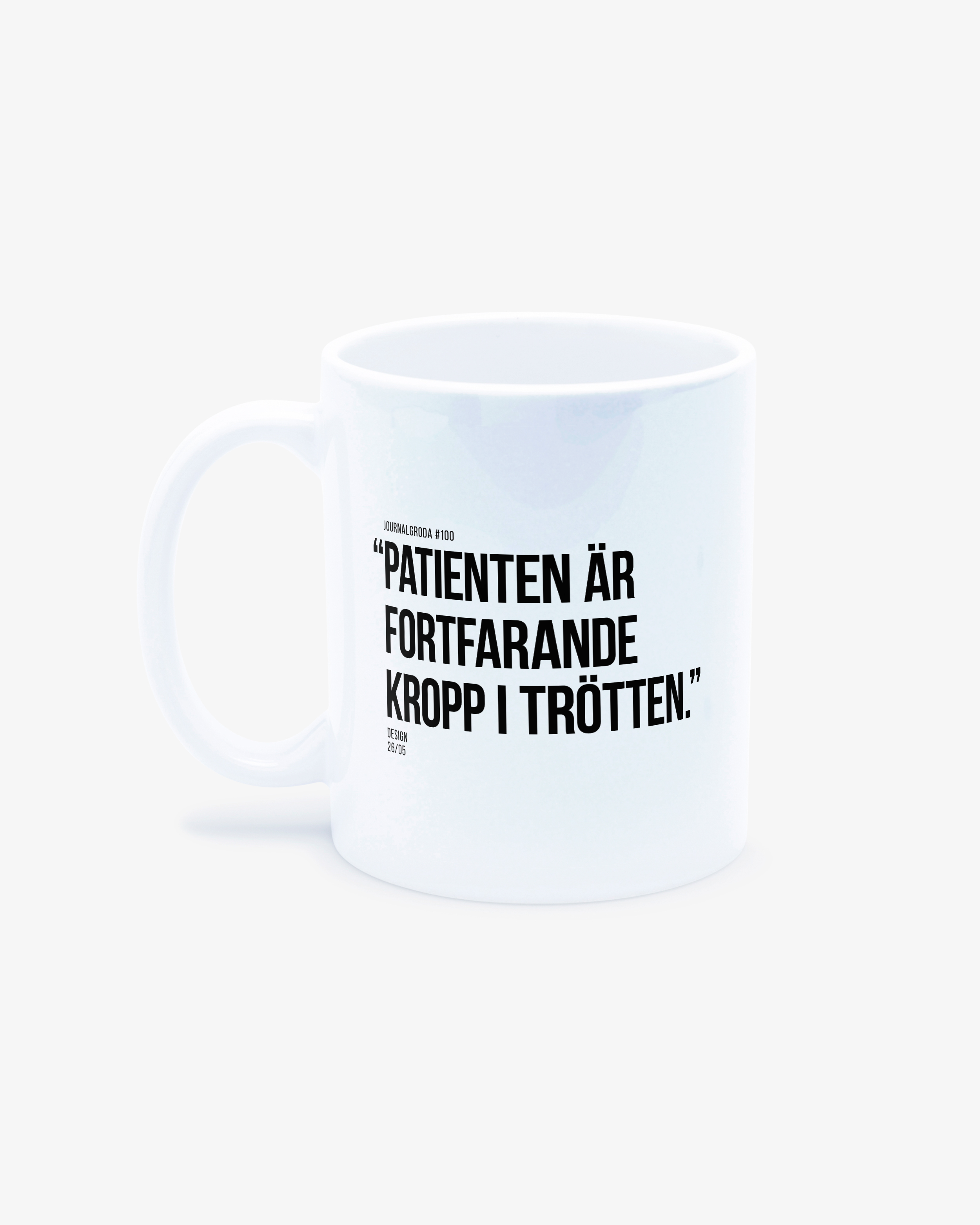 Journalgrodor Mugg #2 Vit