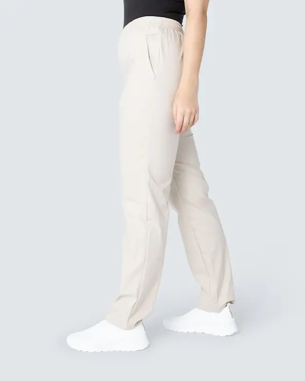 Almedahls Khaki Byxa med Resår Unisex
