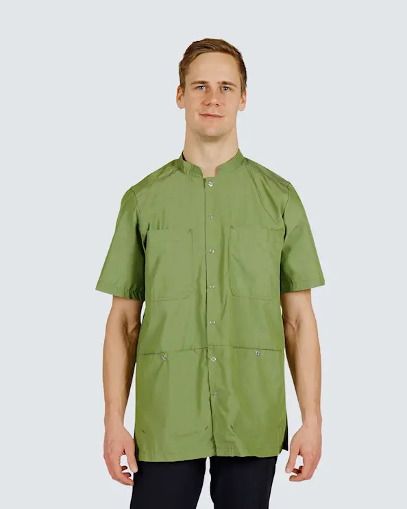 Nybo Nature Lysegrønn Tunika med knapper Unisex