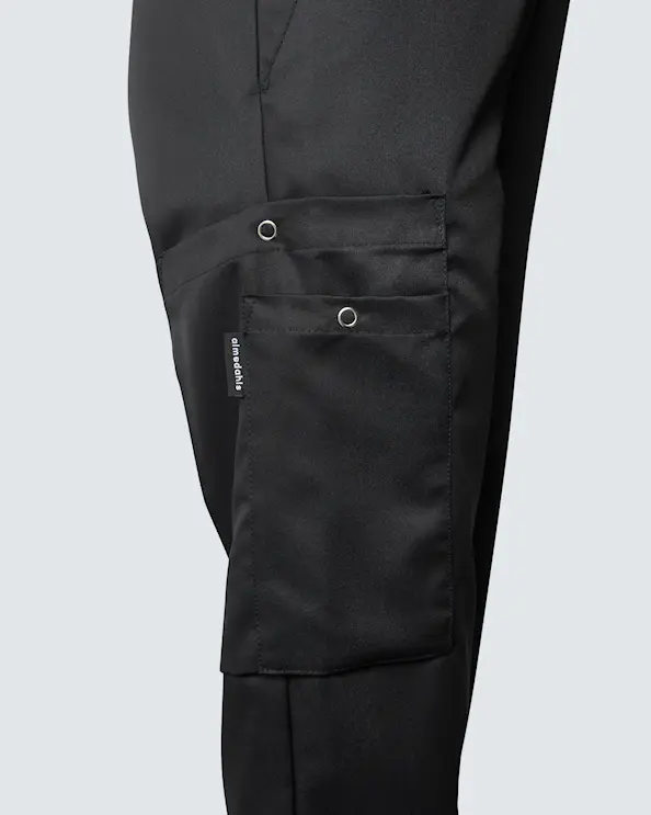 Almedahls Svart Bukse med Strikk Tencel Unisex