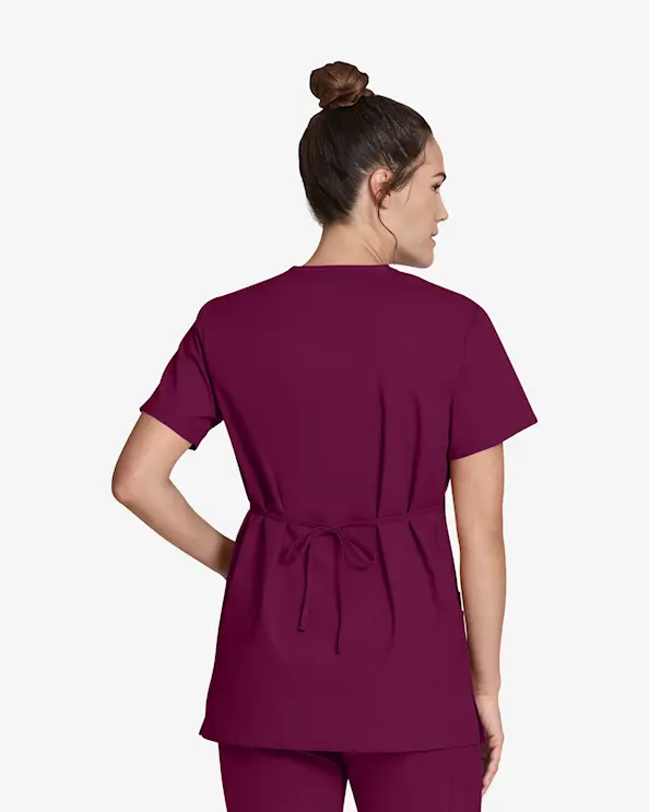 Dickies Signature Mock Wrap Top DKE632 Viininpunainen