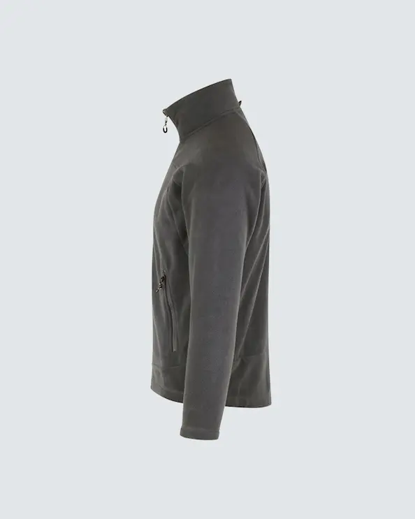 ID Identity Miesten Mikrofleecetakki Zip-n-mix Harmaa