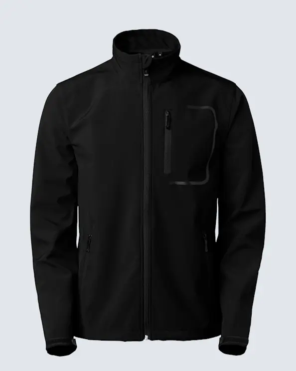 South West Atlantic Musta Miesten Softshelltakki