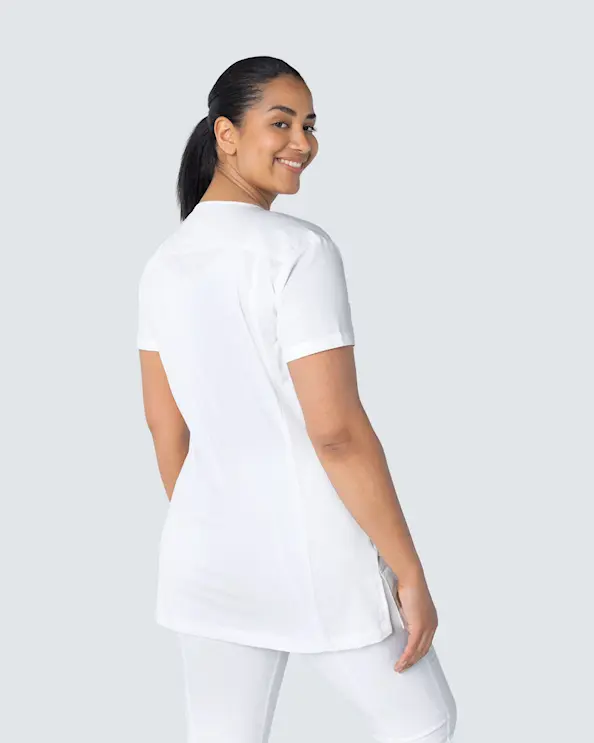 WAW Leah Zip Top White