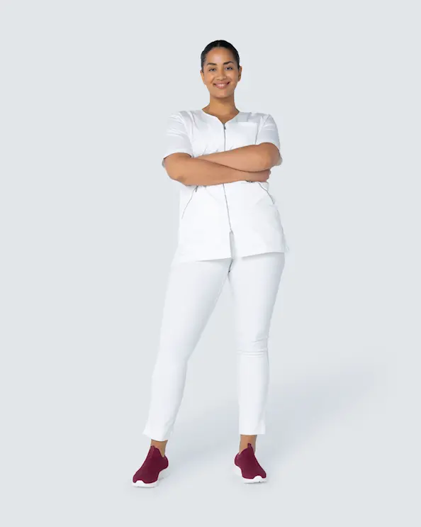 WAW Filippa Zip Top White