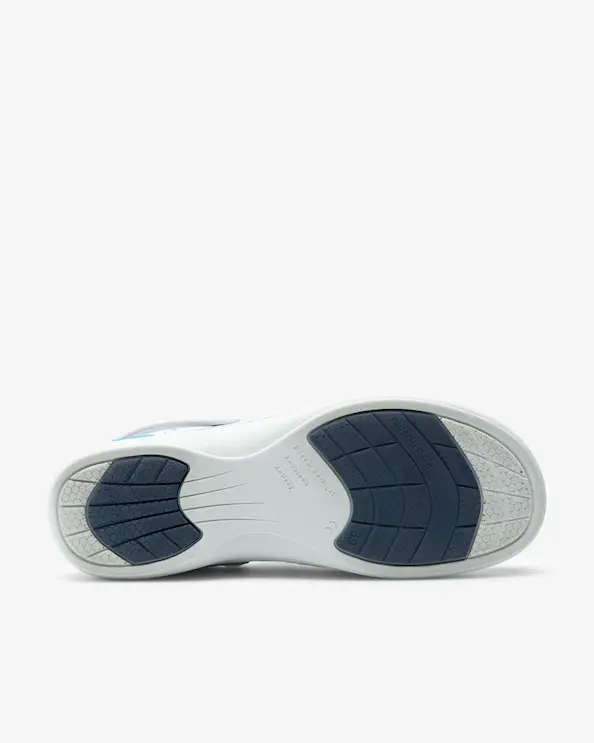 Embla Paris Slip-on ESD Arbetssko Blommig, Vit Sula