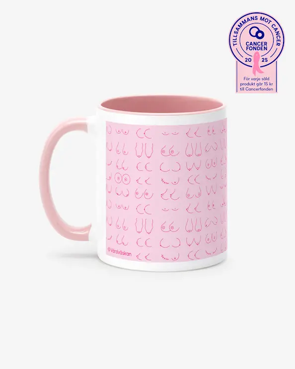 Mugg Every Tit Counts Rosa