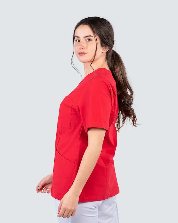 Almedahls Rød Crinkled Busseronne Dame