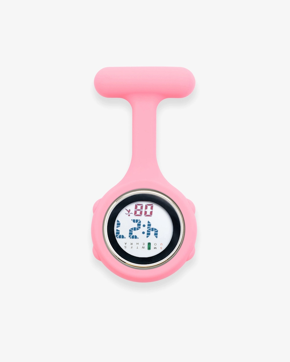 Schwesternuhr Digital Rosa
