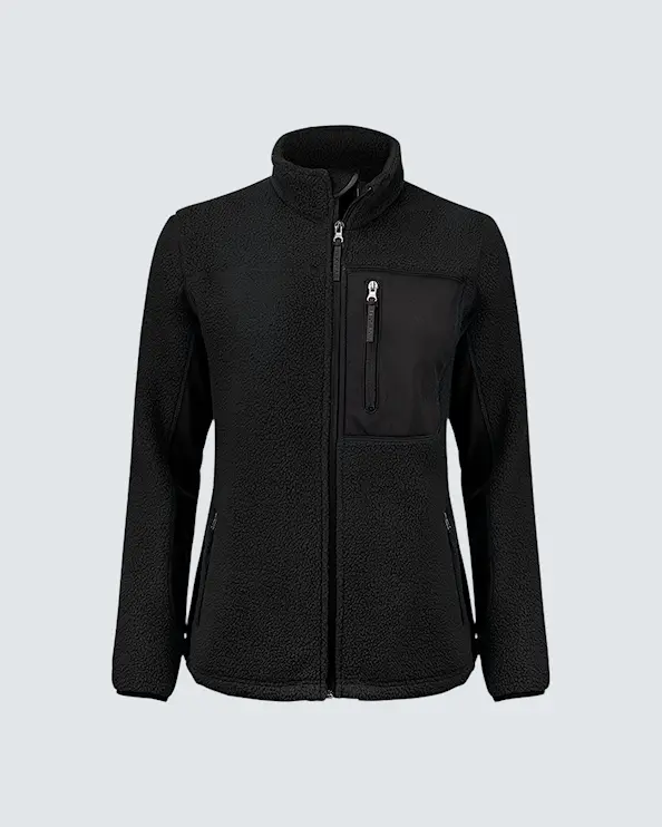 Texstar Pile Fleecejakke Women Svart