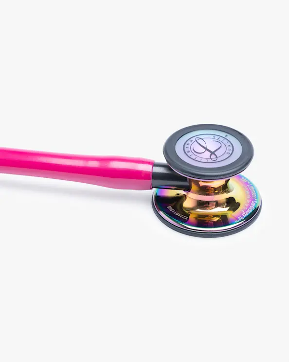 Littmann Cardiology IV Stetoskop Hallonröd/Regnbåge