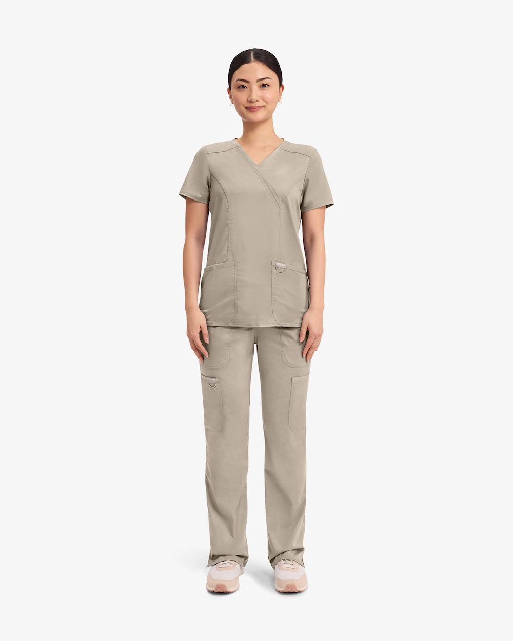 Cherokee Revolution Mock Wrap Top WWE610 Khaki