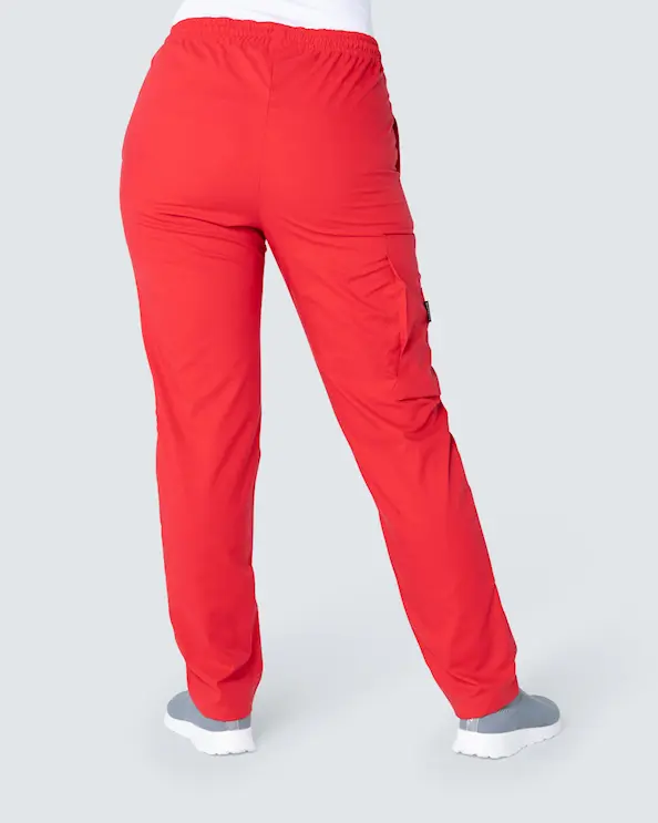 Almedahls Röd Byxa med Resår Unisex