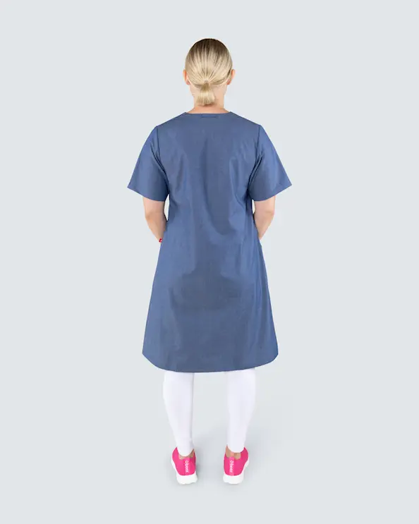 Segers Denimblå Kjole Stretch Dame