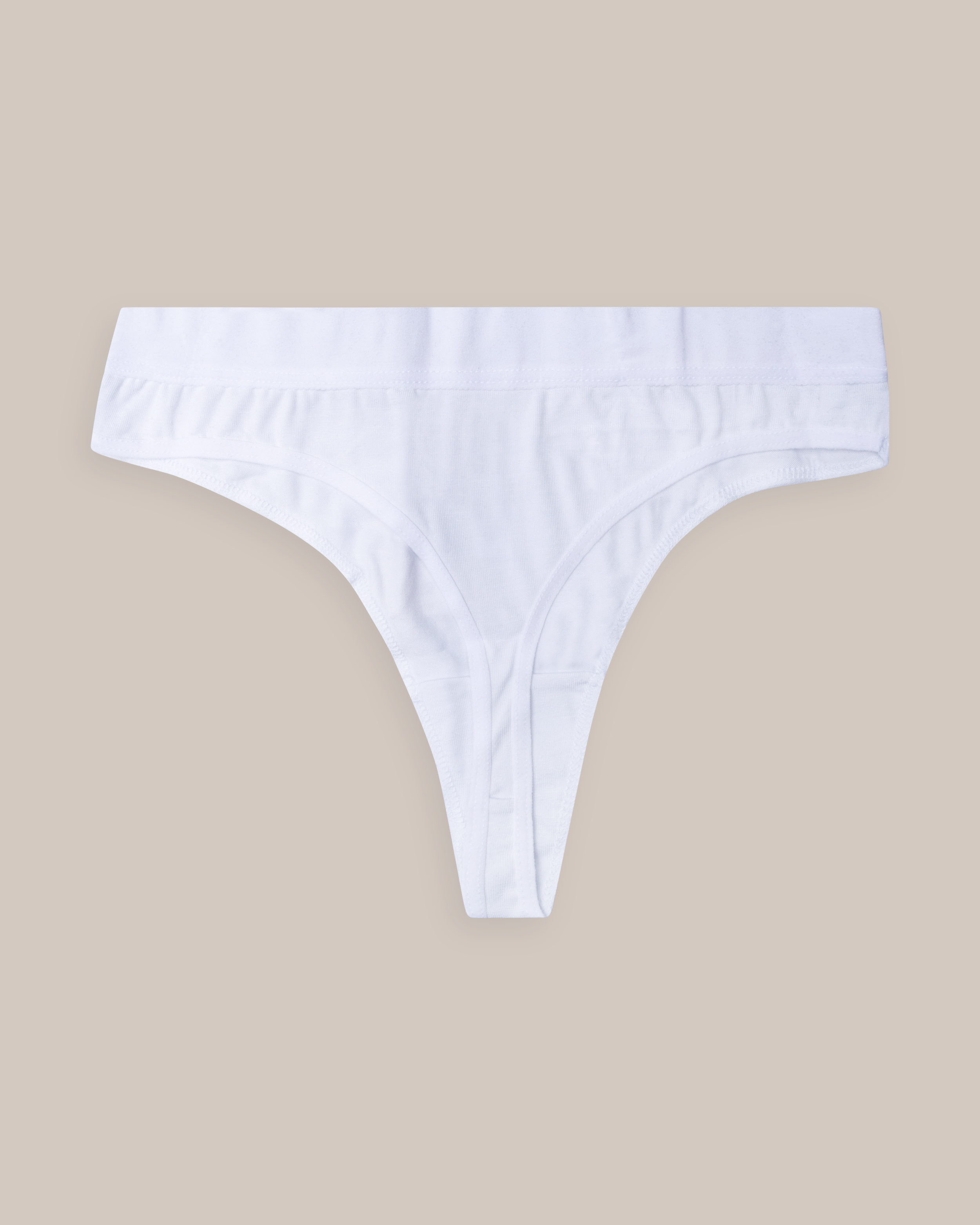 G-strengs-trusse Bambus Hvid