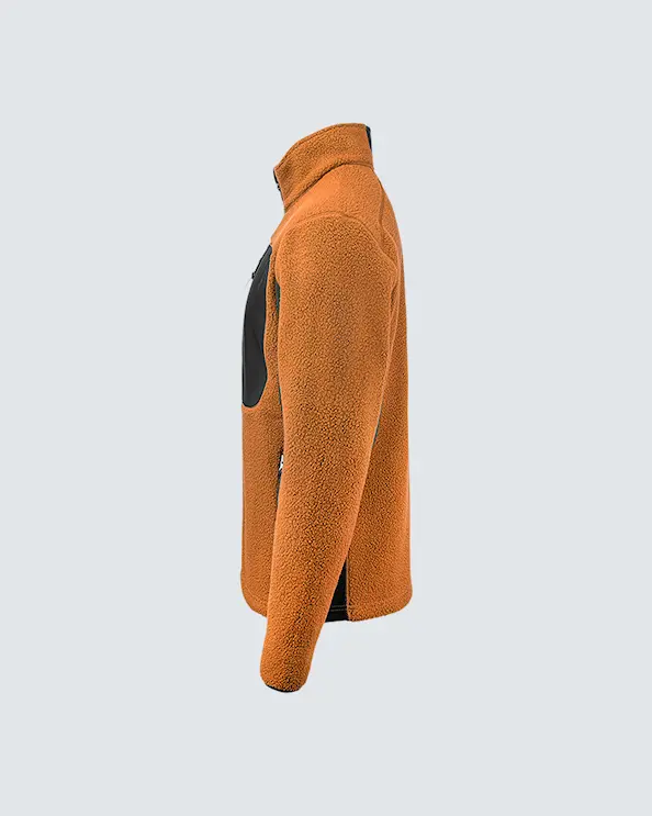 Texstar Pile Fleece Jacka Herr Orange