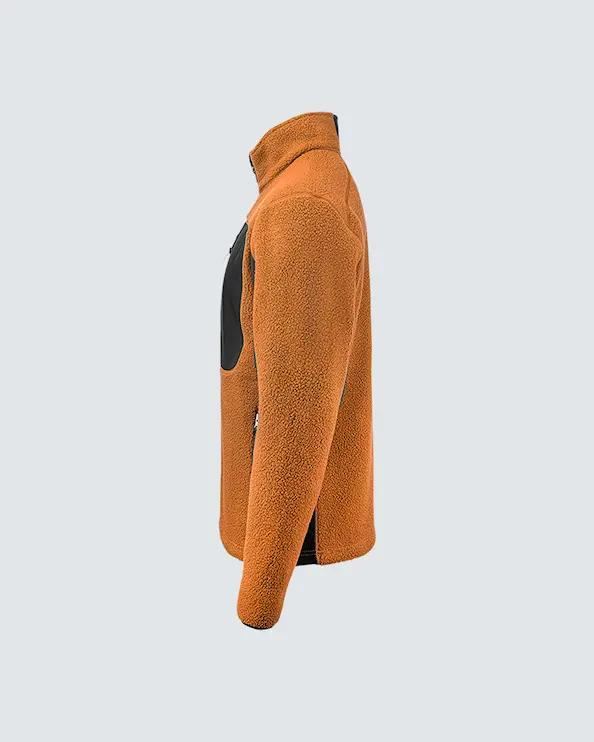 Texstar Pile Fleece-jakke for menn Oransje