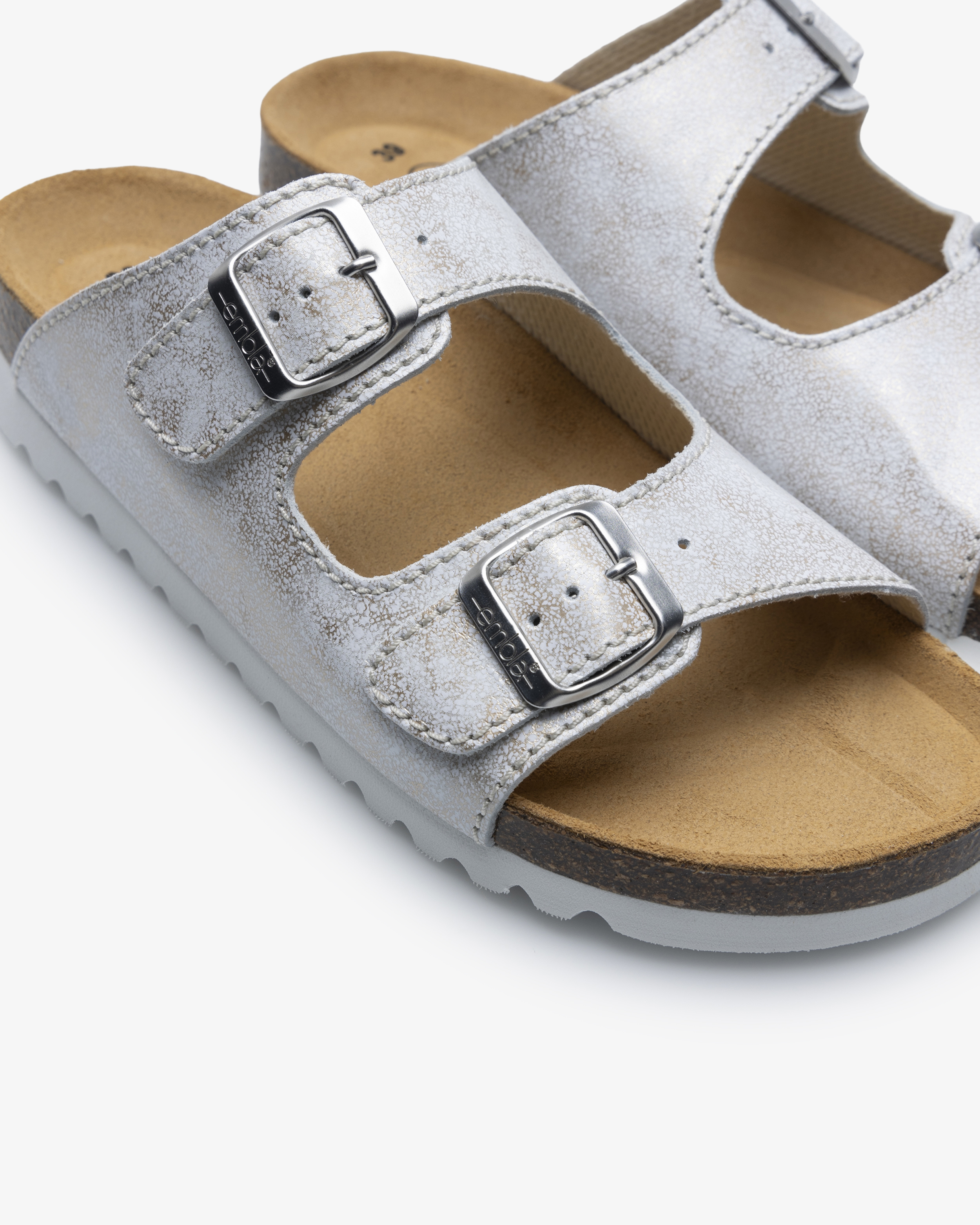 Embla 2736 Naisten sandaalit Airbed samppanja/metallinen