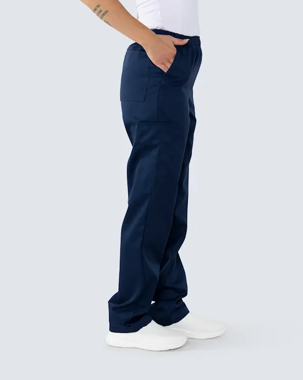 Kentaur arbeidsbukse med elastisk midje Marine Marin