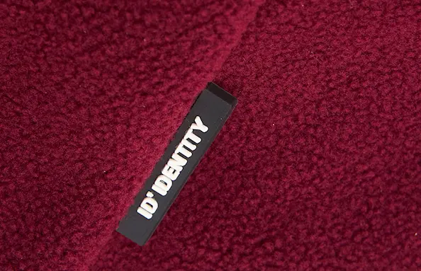 ID Identity Miesten Mikrofleecetakki Zip-n-mix Burgundy