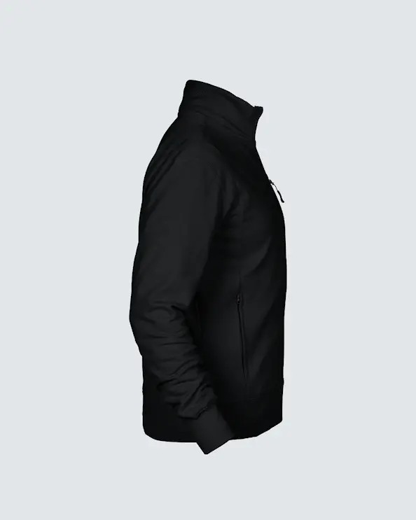 Texstar Sweatshirt med dragkedja Herr Svart