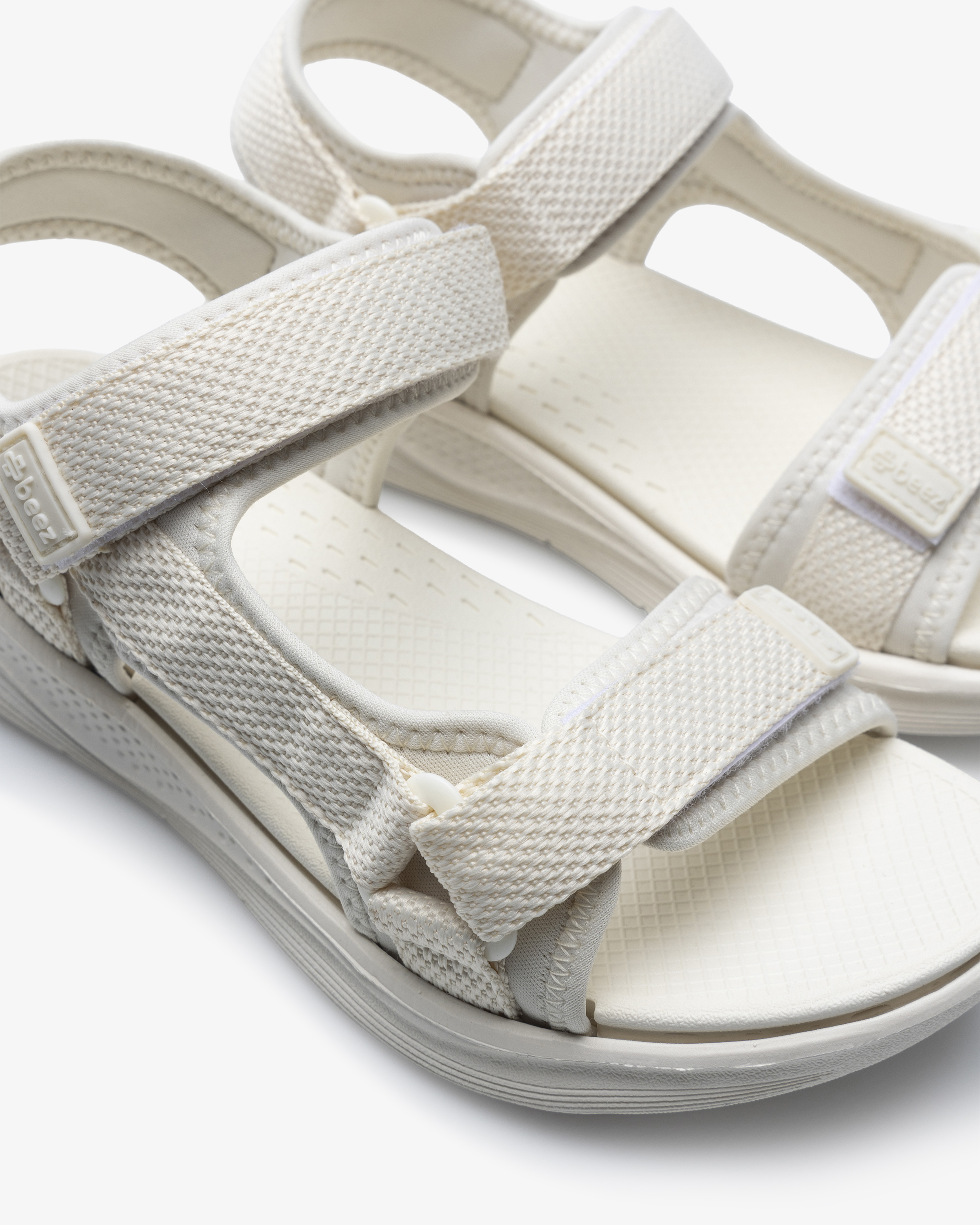 Beez Zen Velcro Sandal Hvit