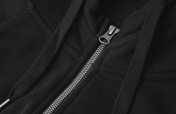 ID Identity Core Hoodie Zip Dam Svart