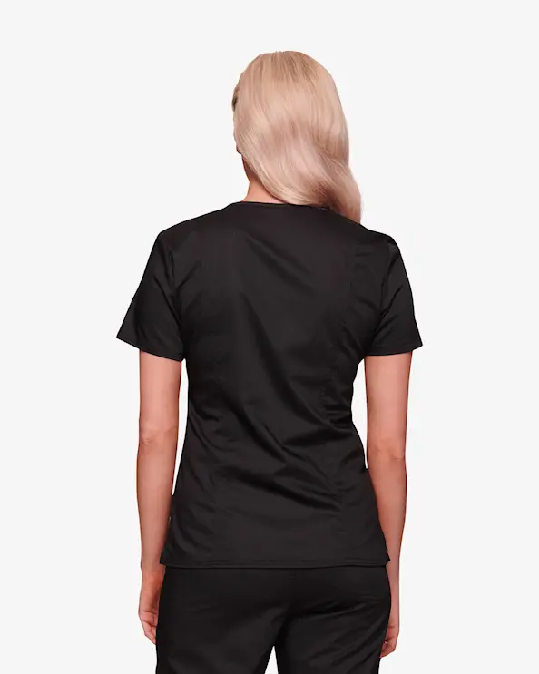 Cherokee Core Stretch Mock Wrap Top WWE4728 Musta