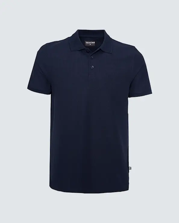 Texstar Classic Piké Herre Marine