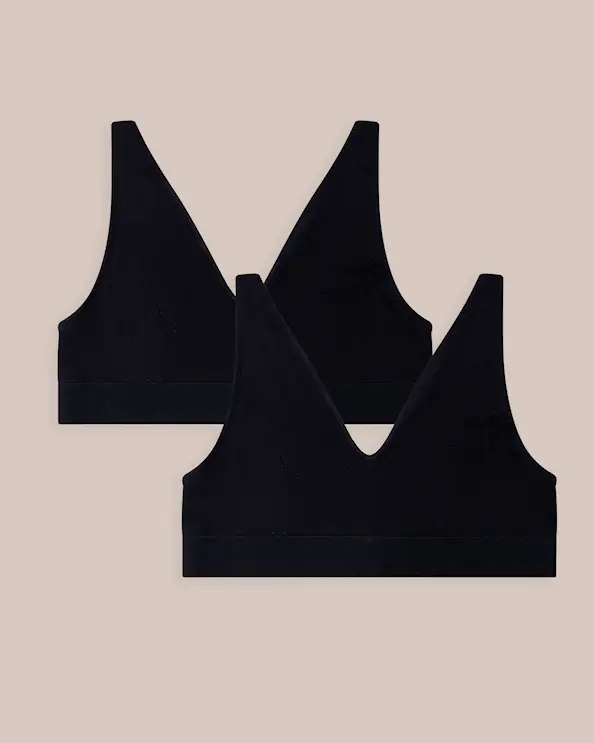 BH Ellen Bambus Schwarz 2-Packung