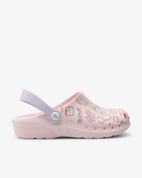 Suecos Oden Fusion Print Slip in Hygiensko Rosa