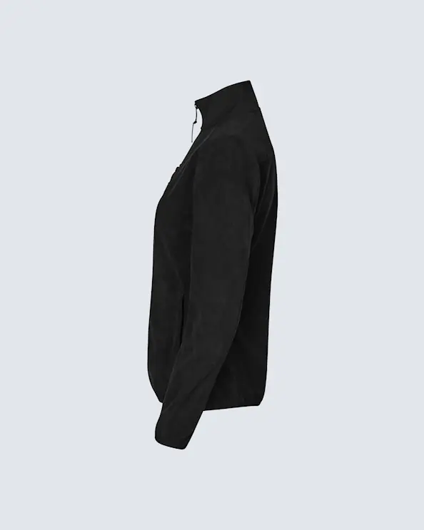 ID Identity Bonded-Fleecejacke Damen Schwarz