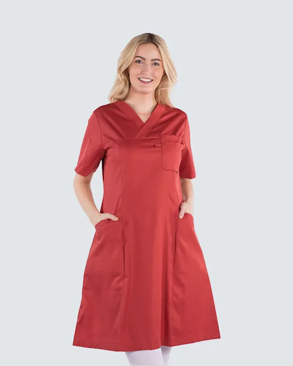 Segers Röd Klänning Tencel