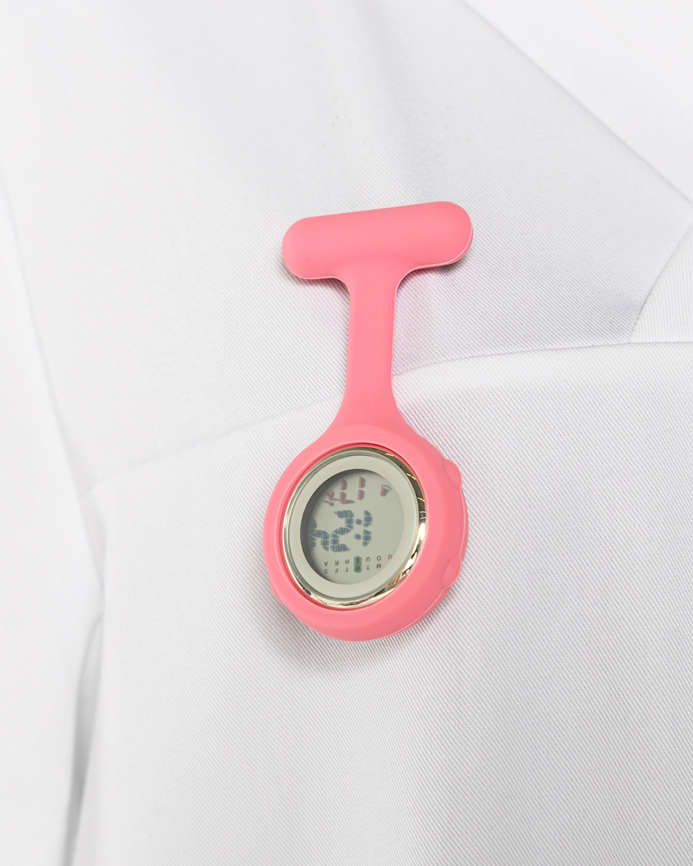 Schwesternuhr Digital Rosa